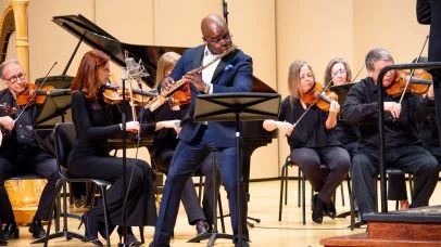 DeMarre McGill, Flute, ICO, soloist, Kevin Puts Composer