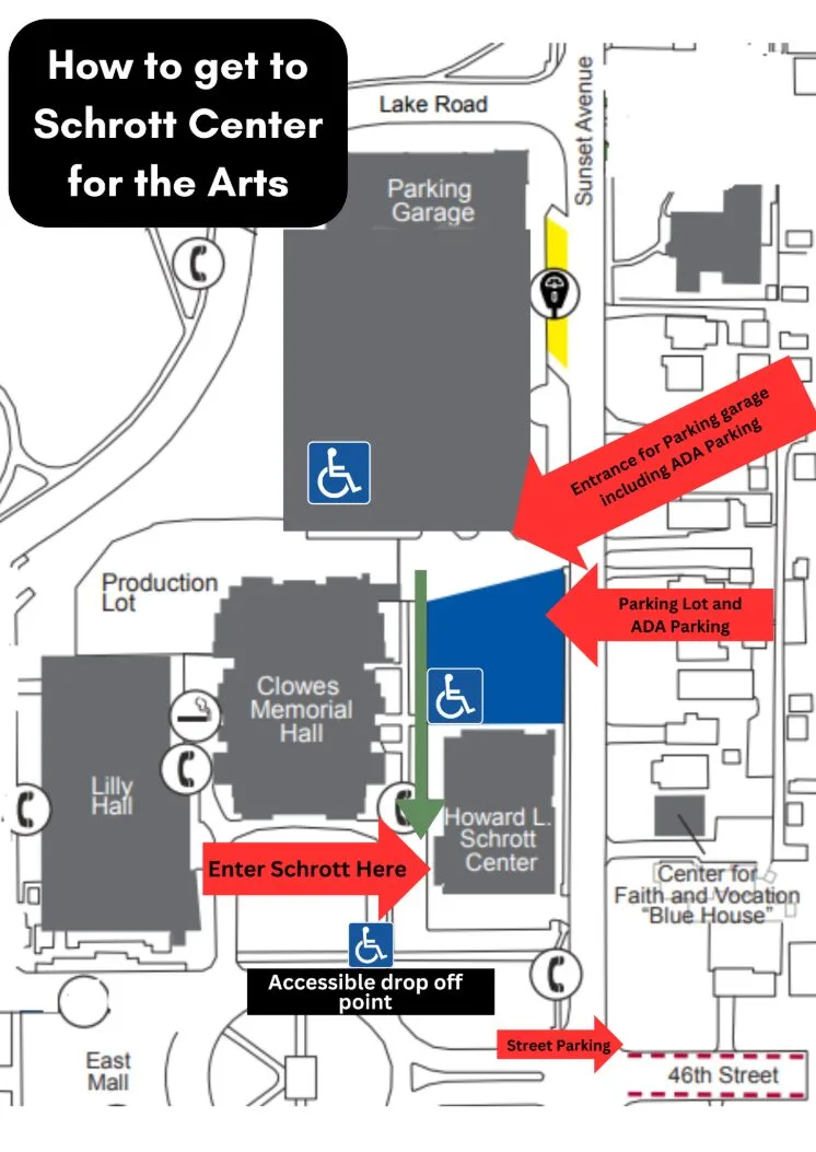 Schrott Center Parking at Butler University